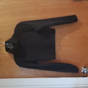 Los Angeles Apparel cropped cotton spandex garmenr dye turtleneck